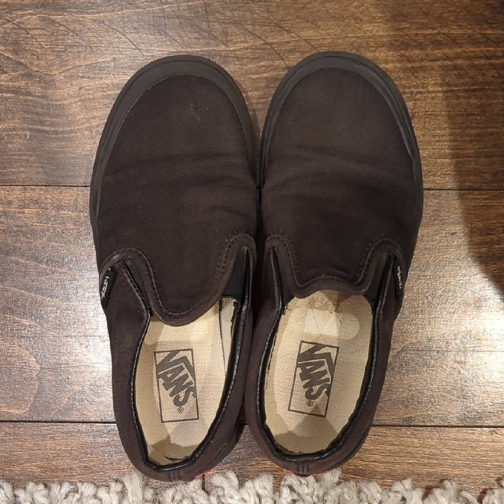 Vans Black Slip-On Shoes